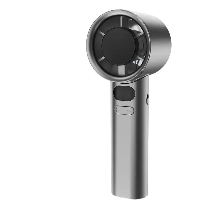 Summer 120-speed Turbine Mini Fan USB Rechargeable High-power Outdoor Qme one size Gray