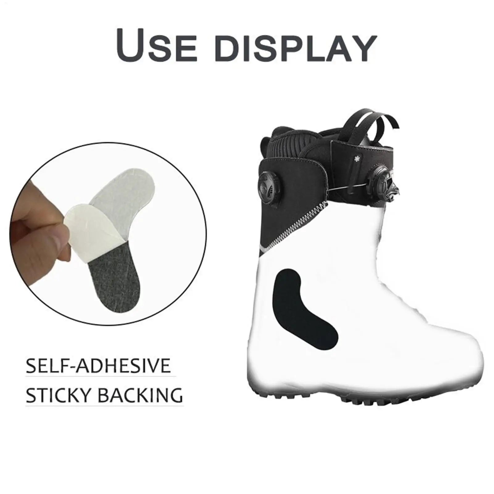 6 Pairs Ski Boot Pads Snowboard Adhesive Foam Pads Ski Boot Ankle Wrap Pads Adhesive Snowboard And Ski Boot Fitting Pads Qme