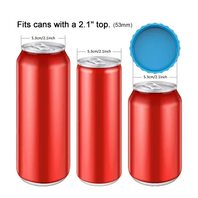 Drink Can Stopper Cans Seal Soft Leak-proof Silicone Water Cup Accessories Can Cover Drinks Reusable Drinking Utensils Beer Qme