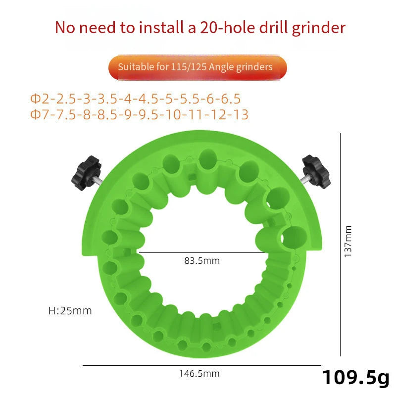 Upgrade Drill Bit Grinding Tool Multipurpose Sharpener Angle Grinder Qme Green