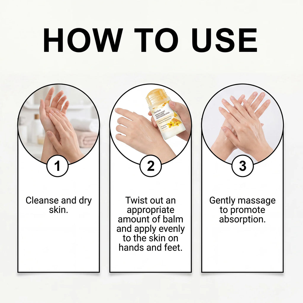 Oceaura Manuka Honey Hand Foot Moisturizing Stick Dry Rough Skin Qme