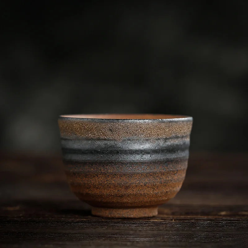 Handmade Coarse Pottery Master Cup Vintage Kiln-changed Tea Tasting Qme <200ml 50ml