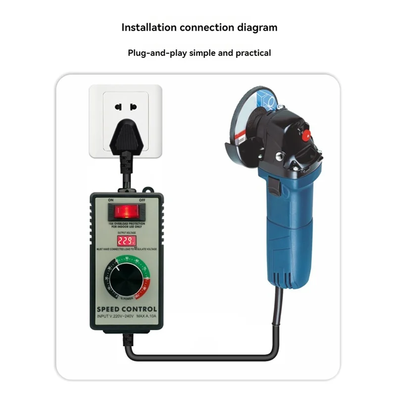 A02F-4000W Variable Voltage Regulator Grinders Controller Speed Controller Frequency Converter Qme