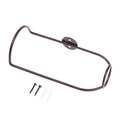 Wall-mounted Bar Wine Holder Champagne Storage Display Iron Metal Qme Brown