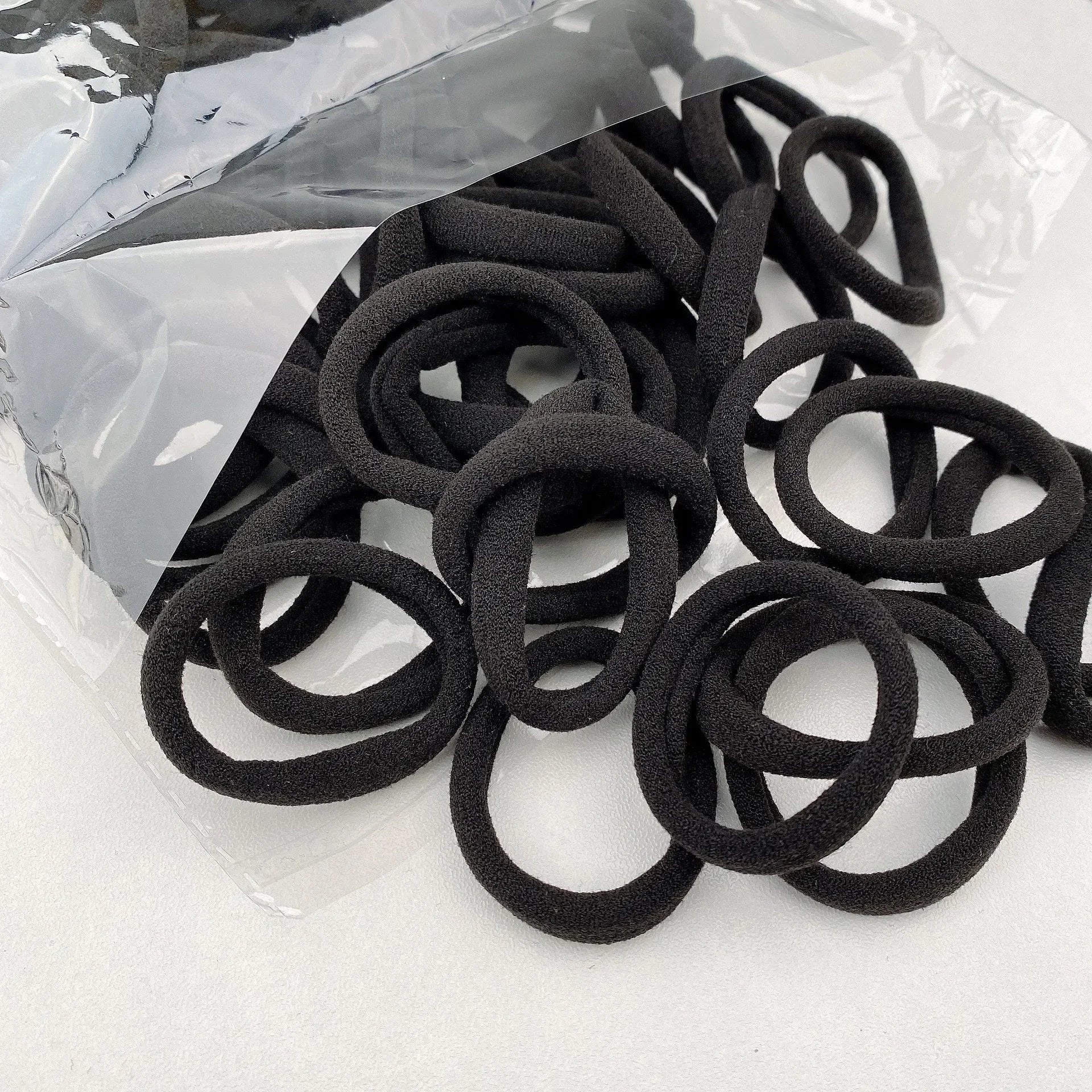 Four Seasons Women's Elastic Simple Fashionable Nylon LOOP Access Qme black 100 PCS