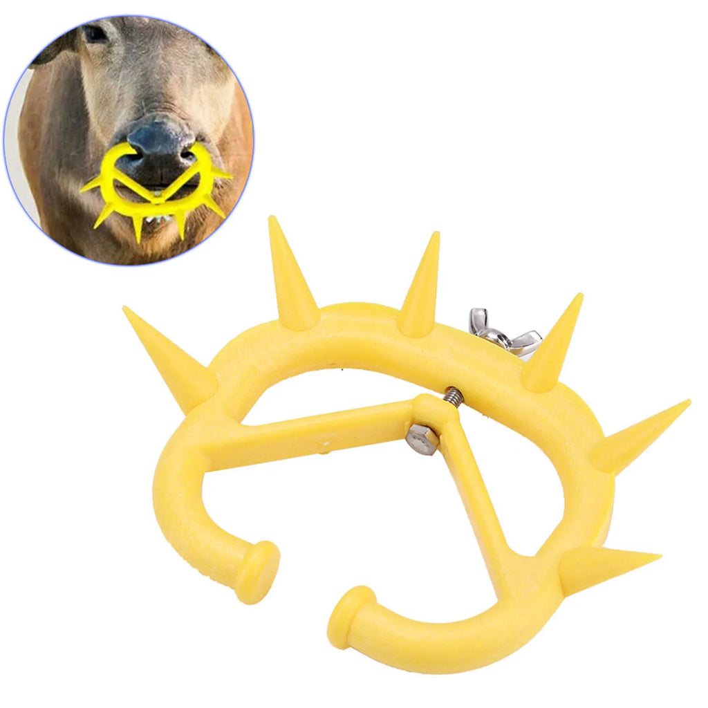 10Pcs Calf Weaning Nose Rings Plastic Livestock Weaning Ring Cattle Anti Suckling Device Nose Ring for Cows Farming Tool Qme