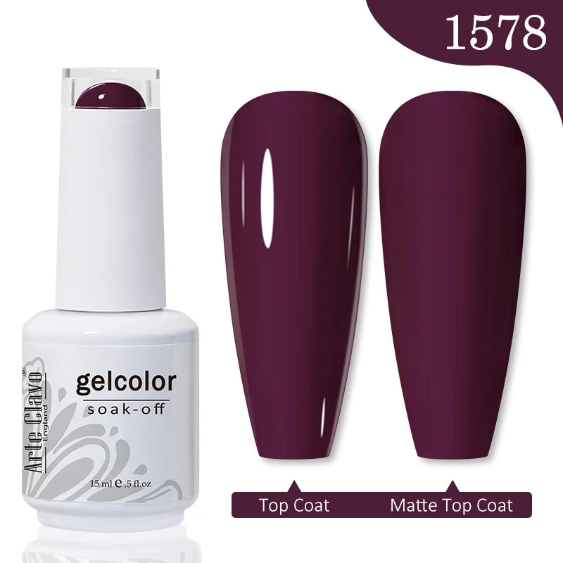 Arte Clavo Gel Nail Polishes Pink Nude Hybrid Lak Manicure Qme
