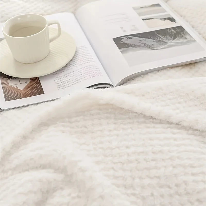 1 solid color flannel blanket, coral fleece sofa cover blanket, air conditioning blanket, nap blanket Qme