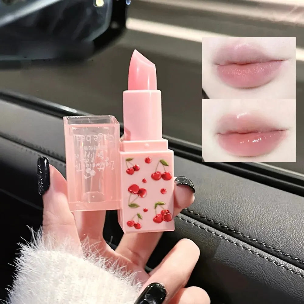 Cherry Hydrating Lip Balm Oil Gege Bear Light Moisturizing Soothing Qme