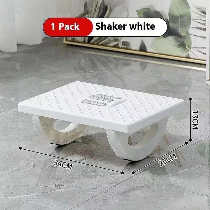Office Foot Pedals, Placed Under the Desk, Can Swing 180 Degrees to Activate the Feet and Relieve Leg Stiffness Qme White