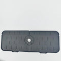 Kitchen Gadgets Silicone Faucet Absorbent Pad Shelf Sink Splash Catcher Countertop Protective Mat Bathroom Drain Mat Acceesories Qme dark gray 1pc