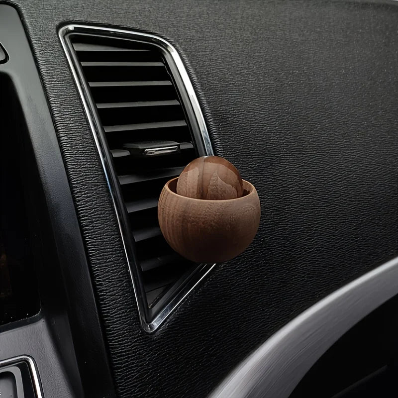 Car & Home Essential Oil Diffuser - Made of Wood Mini Cute Natural Fragrance Diffuser Suitable for Bedroom Living Room Bathroom Qme