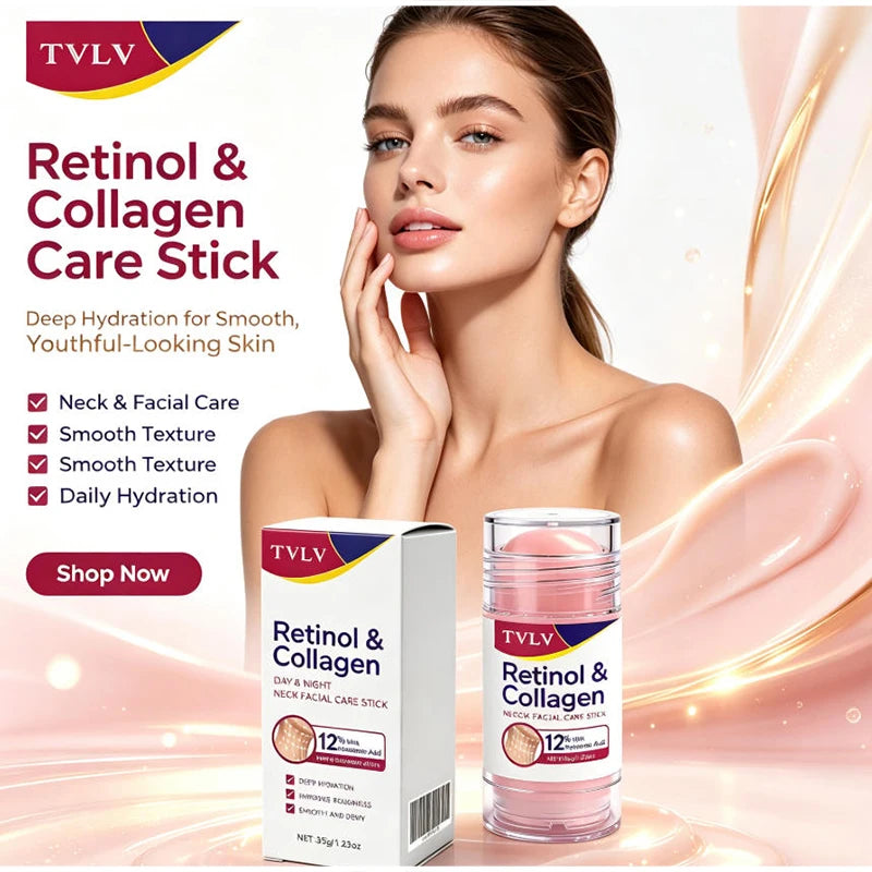 Retinol Collagen Day Night Neck Facial Care Stick Hydrating Highly Qme