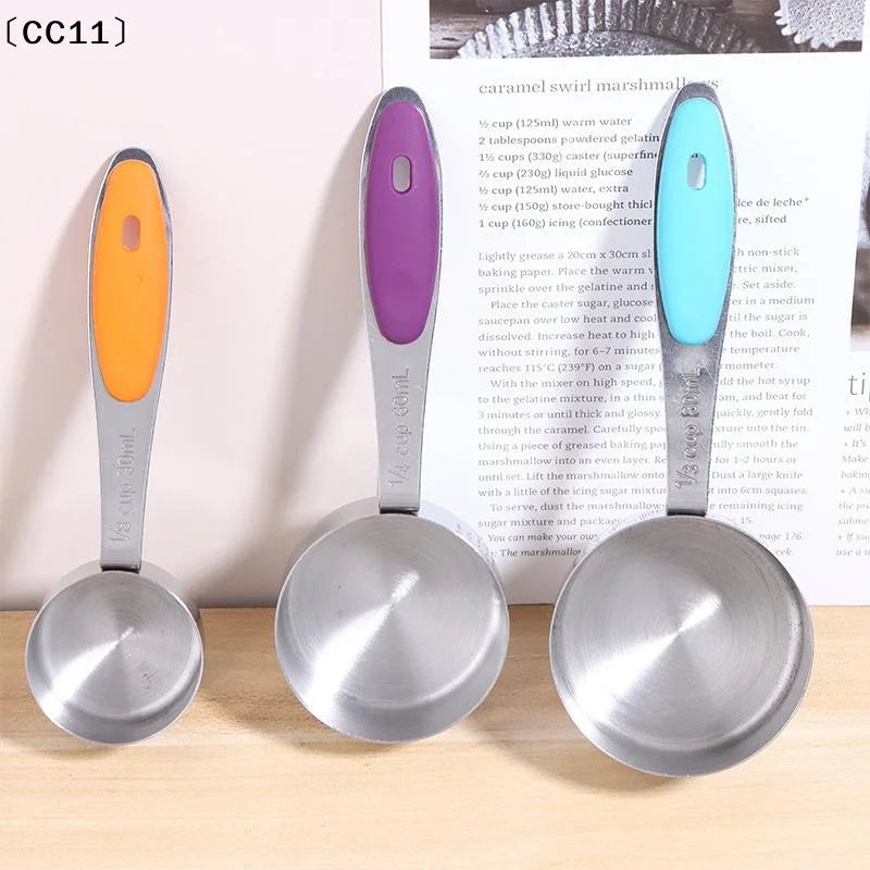Stainless Steel Measuring Stackable Cups Kitchen Tea Coffee Baking Qme