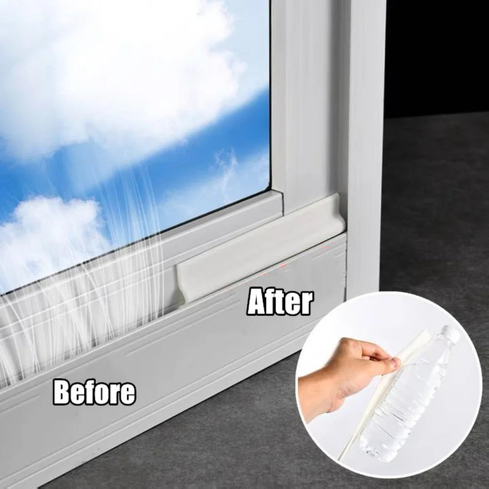 40M-4M Acoustic Insulation Foam Window Weather Seal Strip for Sliding Door Windows Windproof Soundproof Cotton Seal Gap Filler Qme