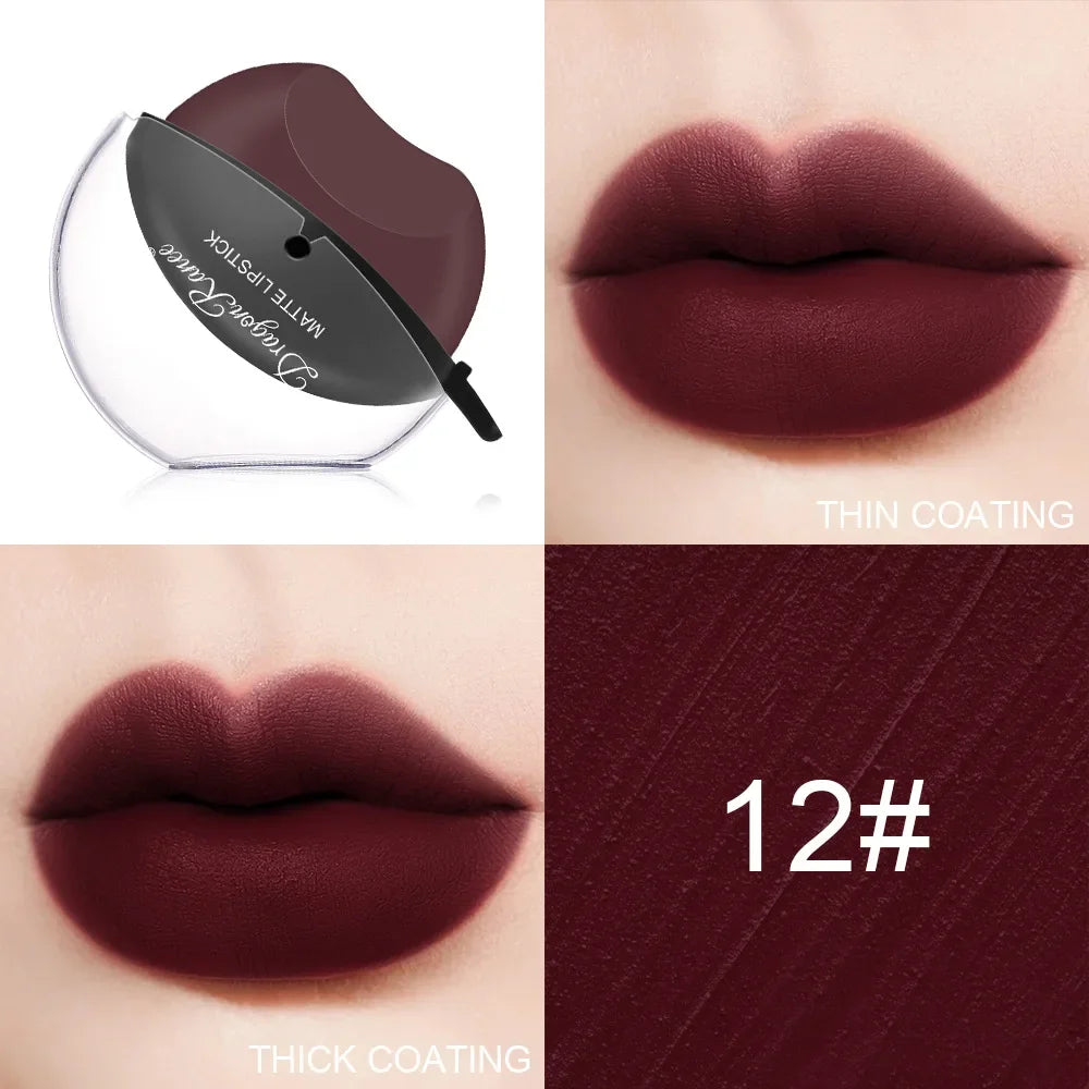 Color Changing Lazy Lipstick Squeeze Into Lips Makeup Lip Gloss Matte Waterproof Long Lasting Non-stick Cup Tint Balm Cosmetic Qme 12 matte