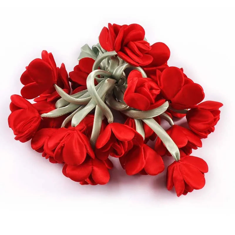 2pcs Length 44cm Rose Hairband Female Pony Edge Clip Line Ribbon Personalized Decorative Accessories Double Ponytail cp3827 Qme 2pcs cp3827-7
