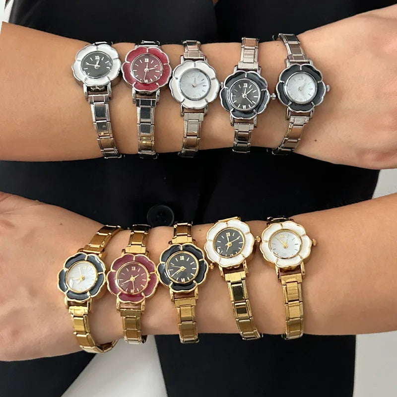 2026New Fashion High Quality Men Womens Stainless Steel Water Drop Oval Gems Watch Bracelet For Friend Birthday DIY Jewelry Gift Qme