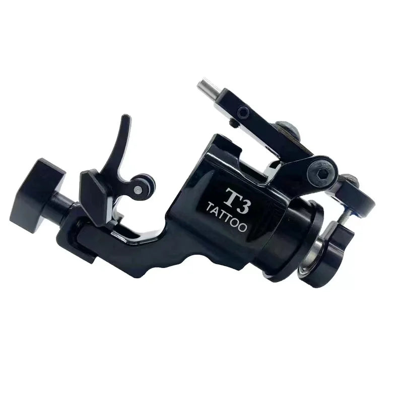 Brand New T3 Rotary Tattoo machine Adjustable Stroke 2225 Powerful Shrapnel Motor 13500RPM RCA Tattoo Gun Qme Black