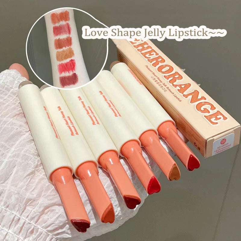 Crystal Honey Solid Lip Glaze Nude Rose Brown Plumping Lip Gloss Moisturising Jelly Tinted Lip Balm Hydrating Black Tea Lipstick Qme