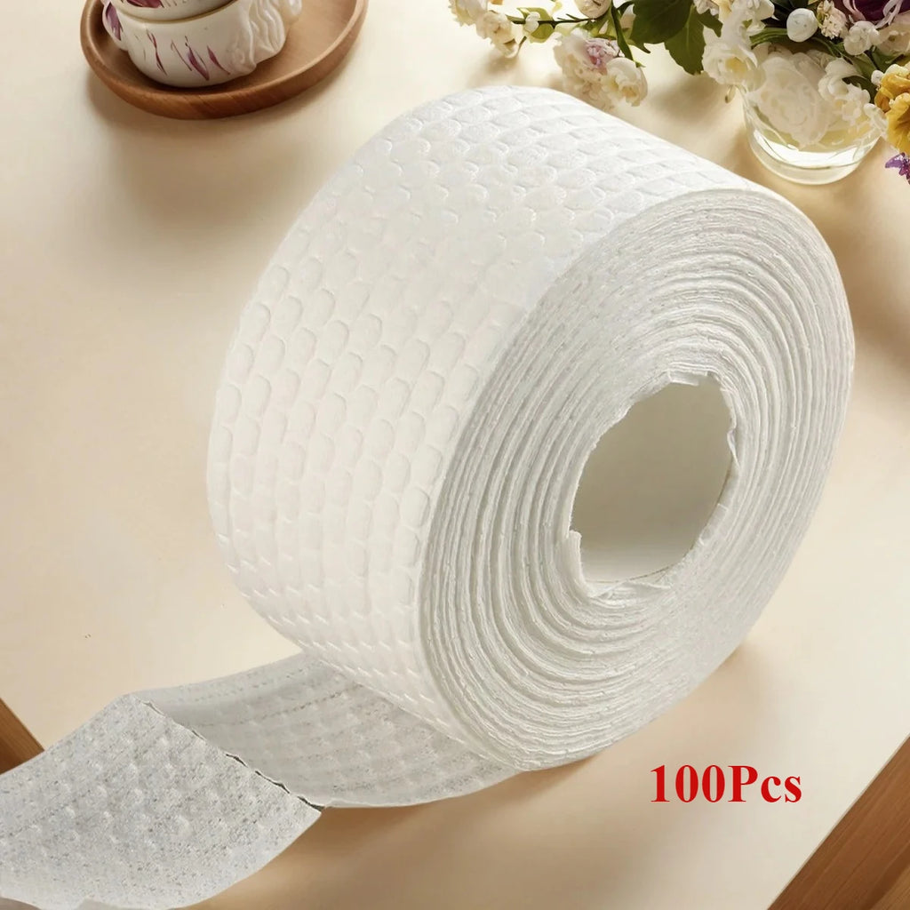 300/500PCS/Roll Nail Cotton Wipes UV Gel Nail Tips Polish Remover Cleaner Lint Paper Pad Soak Nail Art Cleaning Manicure Tools Qme 100PCS