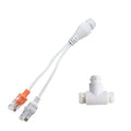 3PCS 1 to 2 POE Combiner Splitter 12V Centralized Power Supply Converter Network Power Synthesizer Splitter Qme 1 to 2