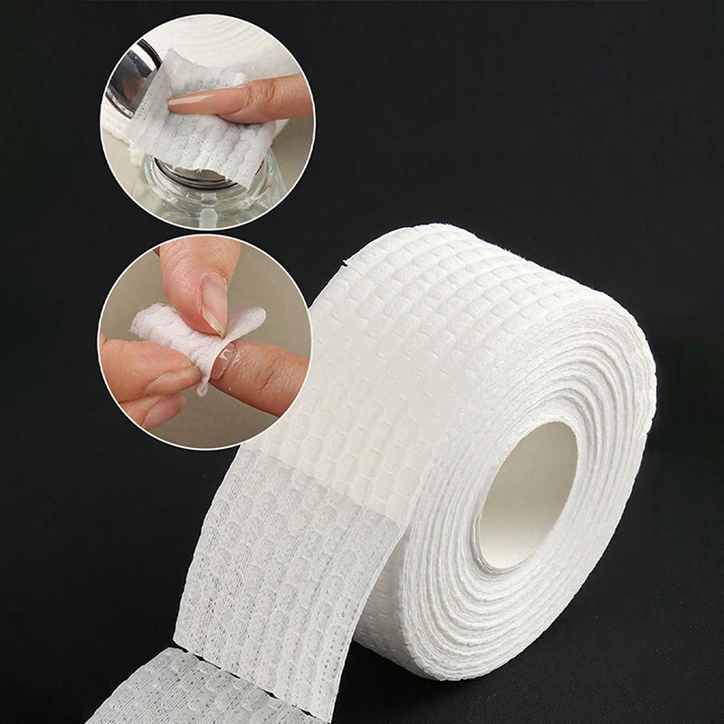 500 Roll Professional Lint Nail Art Gel Polish Remover Cotton Pad Qme
