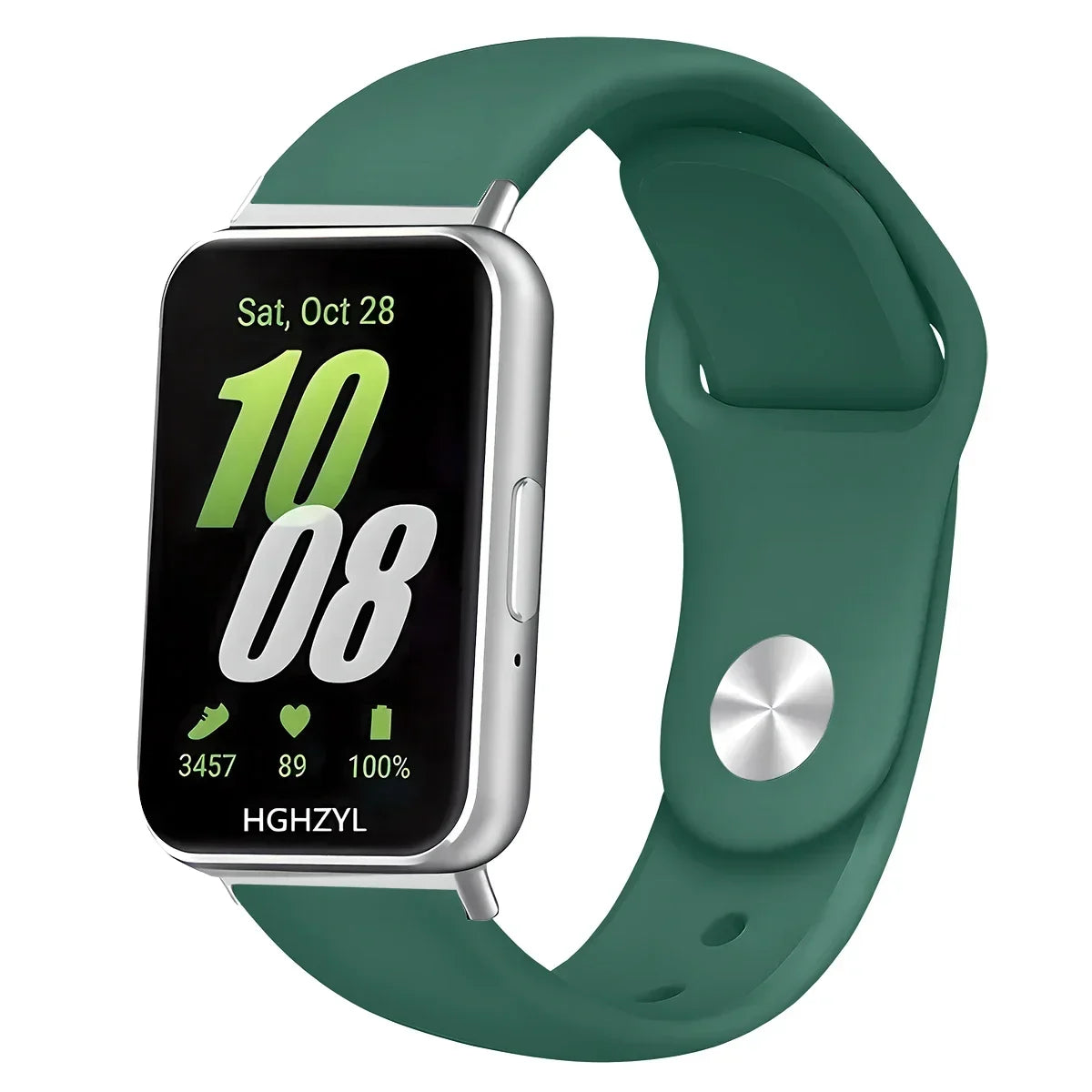 Silicone Strap For Samsung Galaxy Fit 3 Watch Band Wristband For Samsung Galaxy Fit 3 Bracelet Replacemen Qme Olive For Galaxy Fit 3