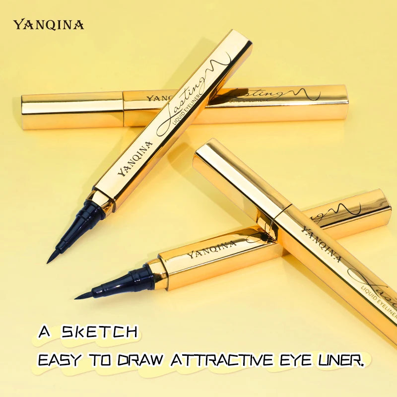 Quick-dry Eyeliner Pencil Makeup Long Lasting Smooth Matte Eye Liner Waterproof Anti Smudge Liquid Eyeliner Pen Eyes Cosmetics Qme