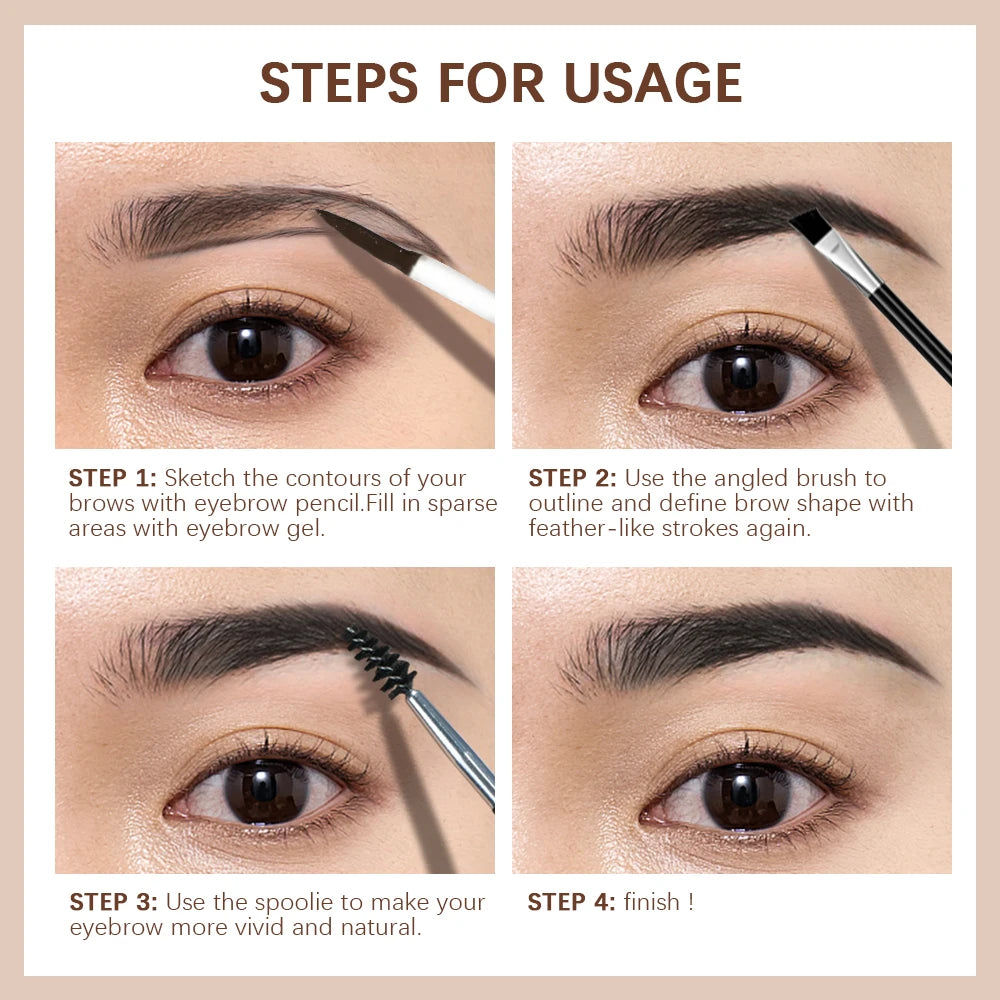 Waterproof Eyebrow Dyeing Gel Easy Eyebrows Long-lasting Qme