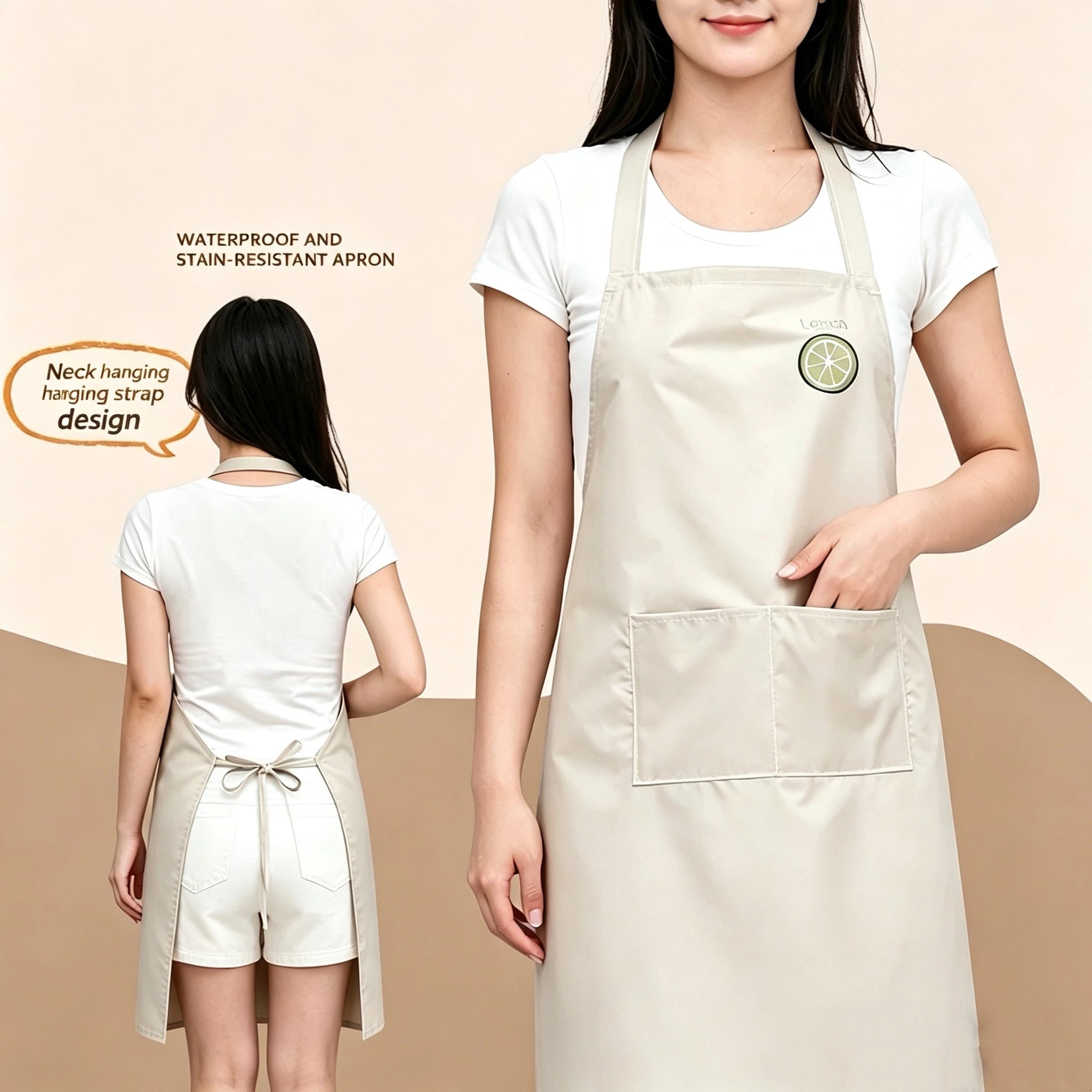 Handmade Quality Waterproof Tattoo Working Apron with Neck Straps Tools Pockets Body For Men And Women Qme