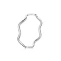 Fashion Simple Wave Ring Stainless Steel Women‘s Vintage Geometric Line Finger Rings Wedding Jewelry Gift for Lover Couple New Qme green 10