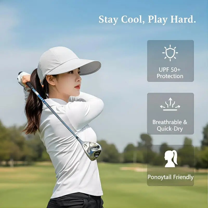 2026 Oversized Brim Sunscreen Hat Women Men Outdoor Baseball Cap Qme