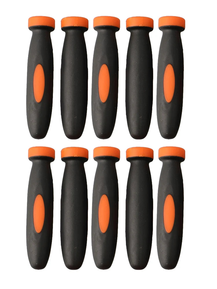 10Pcs Wood File Handle Rubber Files Handles Files Supplies 2.36Inch 3mm Hole Diameter Wood File Handle Workshop Equipment Qme Default Title