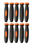 10Pcs Wood File Handle Rubber Files Handles Files Supplies 2.36Inch 3mm Hole Diameter Wood File Handle Workshop Equipment Qme Default Title