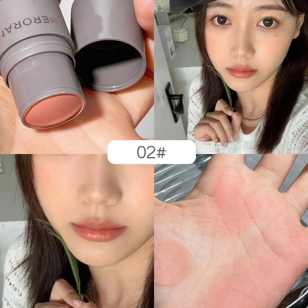 HERORANGE Inspired Diffused Matte Blush Stick Single Natural Rosy Qme HR532-02
