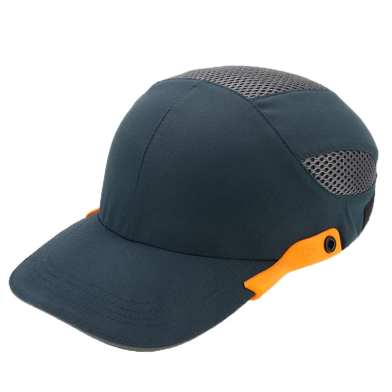 Safety Bump Cap With Reflective Stripes Lightweight and Breathable Hard Hat Head Helmet Workplace Construction Site Hat Black Qme