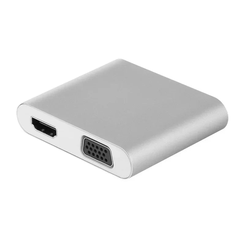 USB VGA Video Converter Female To Female Smart Phone To VGA HD 1080P Digital AV Multiport Adapter for Mobile Phones Qme
