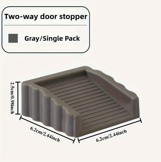 Silicone Under Door Draft Stopper Wall Protectors Anti Pinch Anti-Collision Wedge Windproof Door Tstopper Home Improvement Qme gray