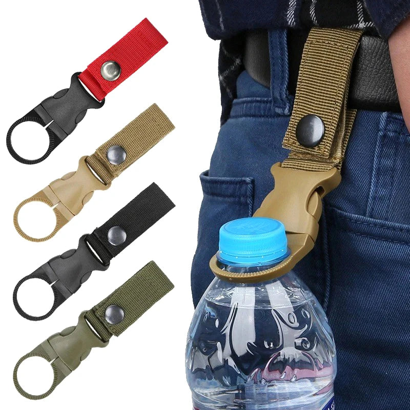 Webbing Buckle Hook Water Bottle Holder Clip Outdoor Nylon Climb Qme