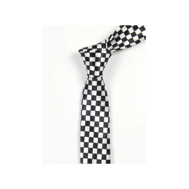 Classic Notes Printed Tie Silky Narrow Neckties Slim Smooth Dots Qme BZ-1