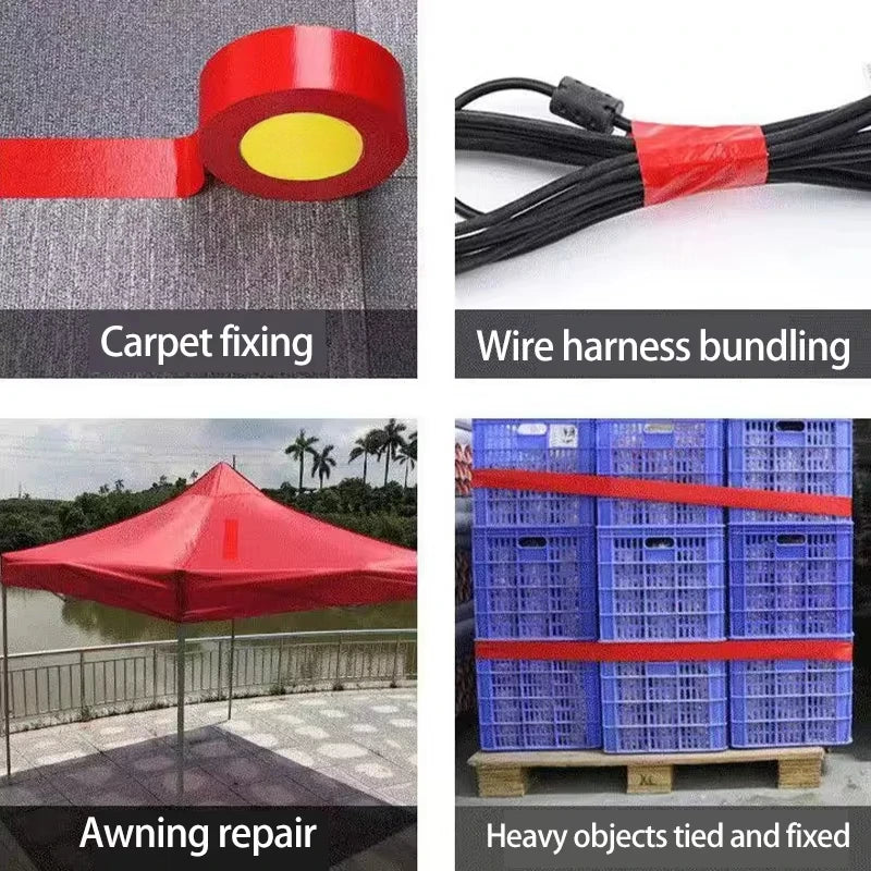 1roll Super Adhesive Fabric Duct Tape,Electric Bicycle Seat Repair, Tarpaulin Repair,tent Repair,blocks Water and Leaves No Glue Qme