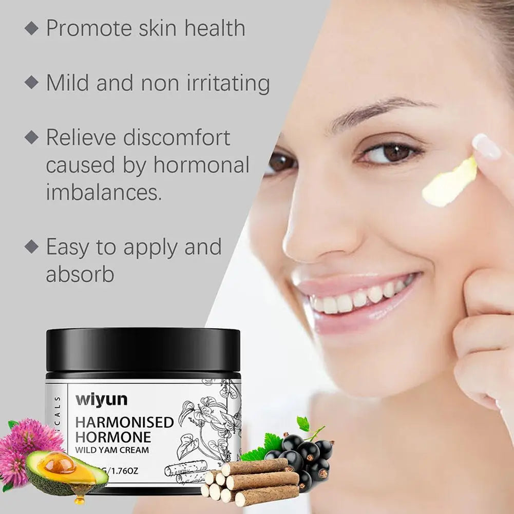 Wild Yam Cream Regulates Hormones Balance Hormones Improve Skin Moisturizing Care Wild Yam Cream Qme
