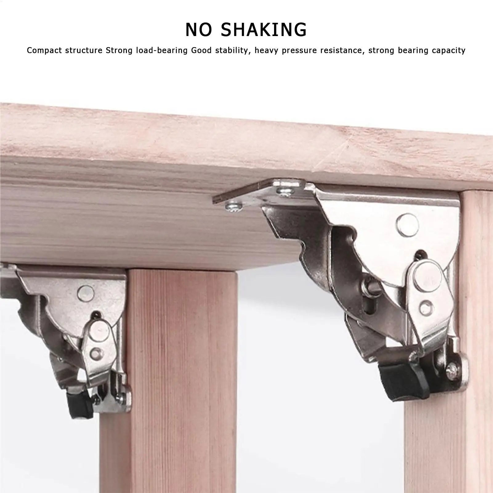 Folding Table Legs Brackets Screws Heavy Duty Self-locking Hinge Leg Qme