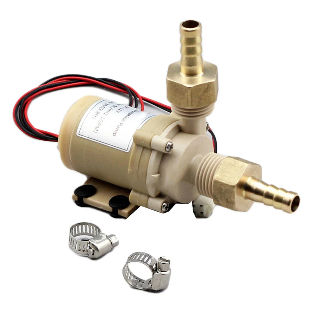12V DC Solar Brushless Motor Hot Water Pump Solar Water Pump High Temperature Resistant Solar DC Motor Water Circulation Pump Qme Default Title