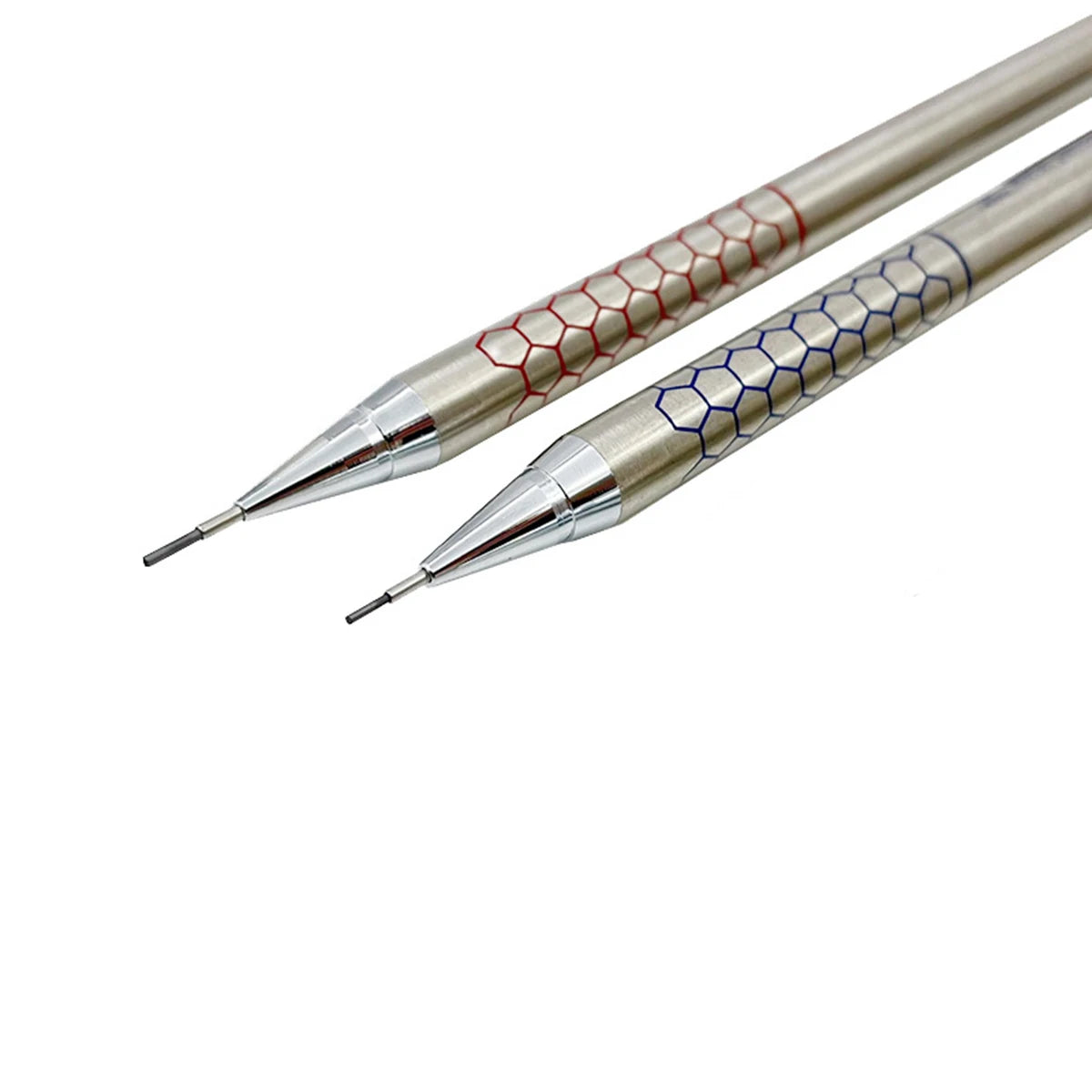 0.5 0.7 0.9mm Metal Mechanical Pencil with Eraser Set HB Lead Art Sketch Drawing Supplies Automatic Pencil Writing Stationery Qme