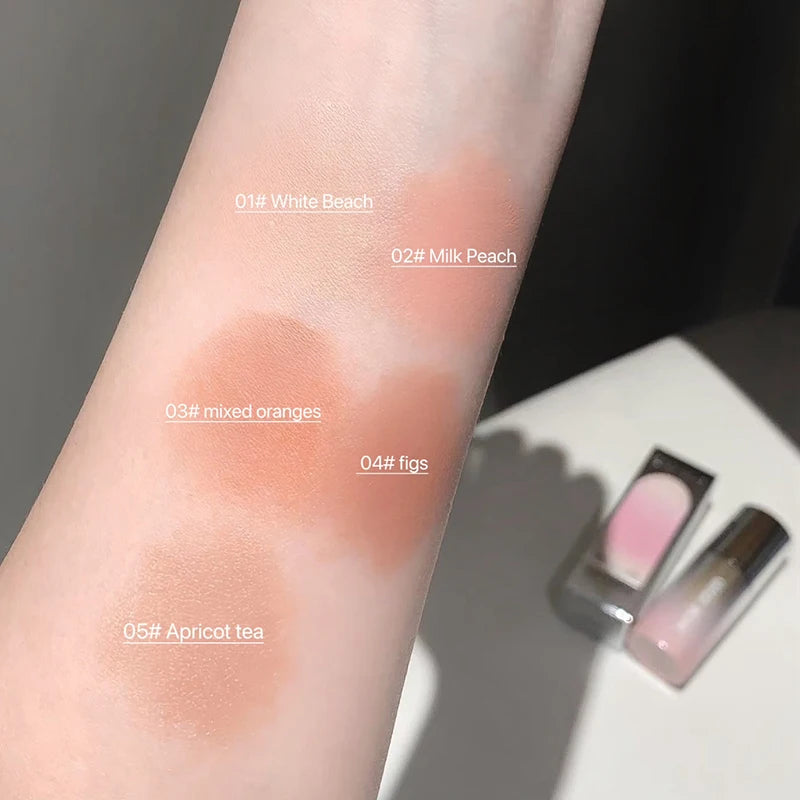 Gege Bear 5-color Liquid Blush Stick Sponge Head Long-lasting Qme