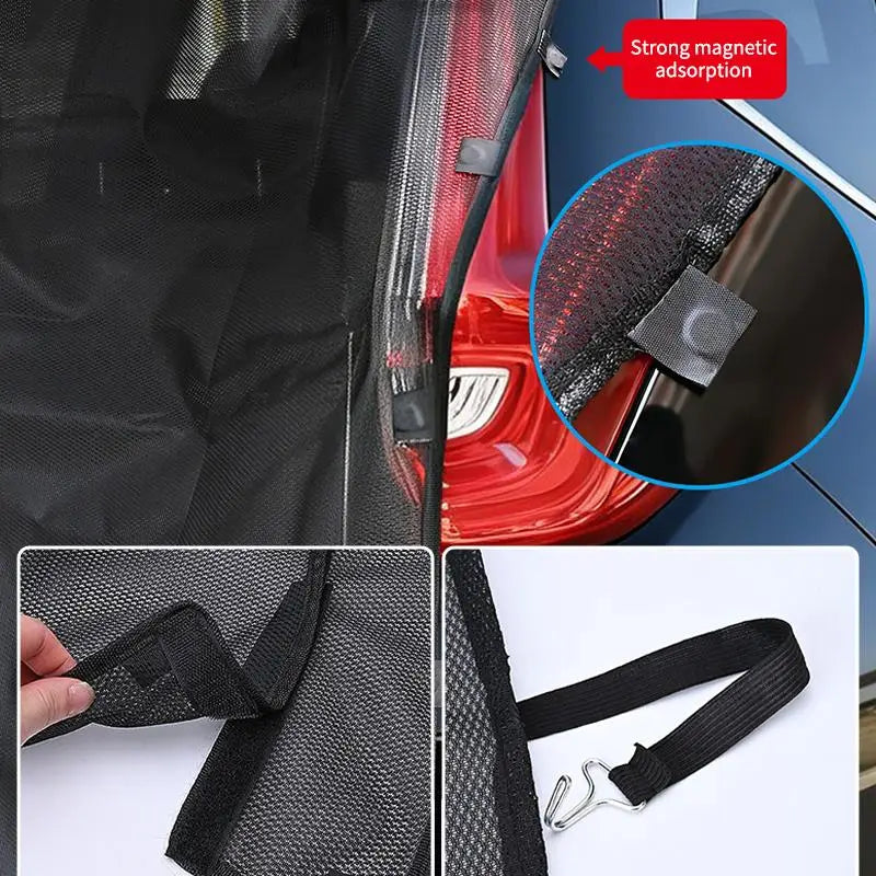 Magnetic Trunk Mesh Breathable Mosquito Resistant Environmentally Qme