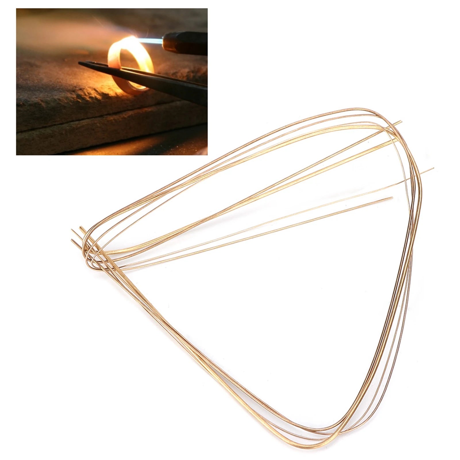 Metal Welding Wire Flexible Design Lightweight 0.5mm 0.7mm 1.0mm 1.5mm Soldering Rods Multifunctional for Jewelry Making Qme