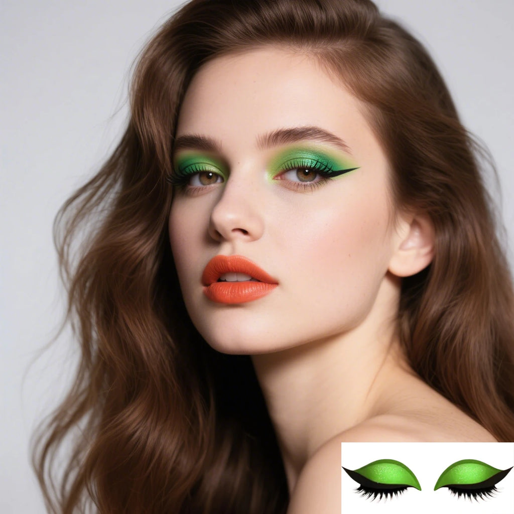 Colorful Lazy Eyelash Stickers Reusable Eye Shadow Patch Waterproof Qme